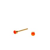 SIGN stud nano【NEON ORANGE / GOLD】