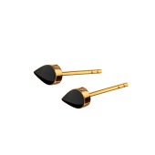 SIGN drop stud【BLACK】|ピアス