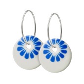 BLOOM hoop【WHITE / ROYAL BLUE】