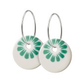 BLOOM hoop【WHITE / GREEN】
