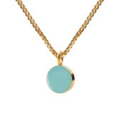 SIGN necklace 45cm【CLOUD BLUE / GOLD】