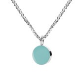 SIGN necklace 45cm【CLOUD BLUE / SILVER】