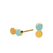 SIGN dotty stud tiny【CLOUD BLUE / GOLD】