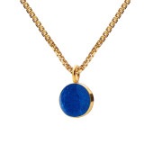 SIGN necklace 45cm【OCEAN BLUE / GOLD】