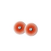 SPLASH stud【WHITE / CORAL RED】