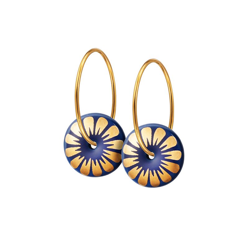 BLOOM hoop tiny【MIDNIGHT / GOLD】