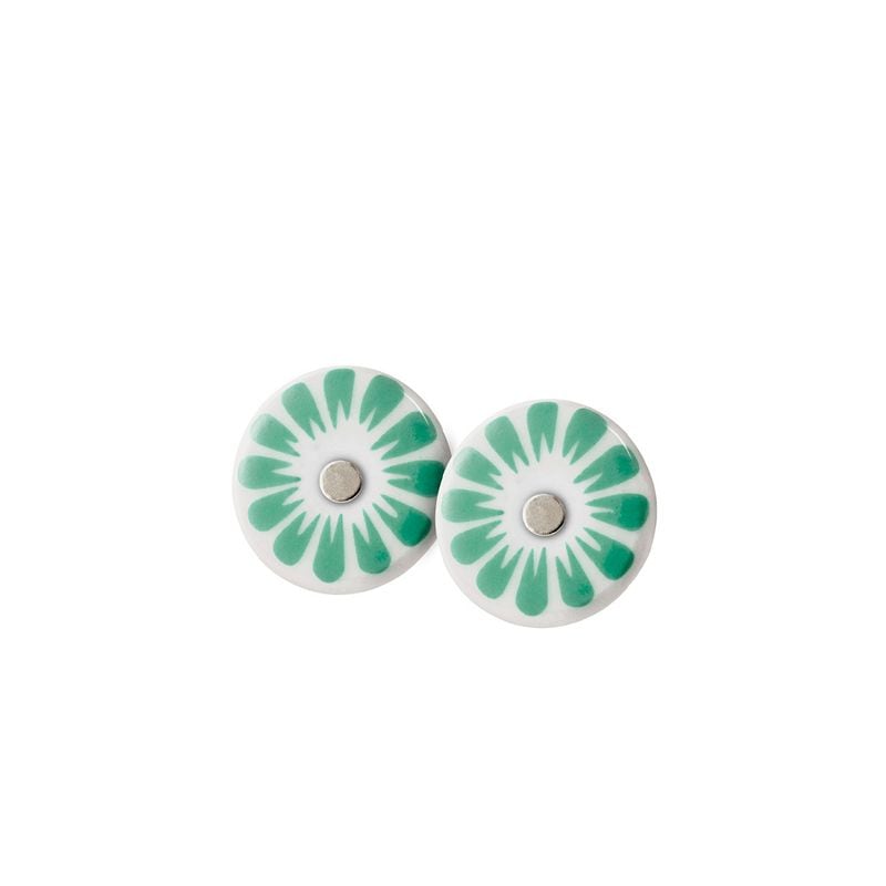 BLOOM stud【WHITE / GREEN】