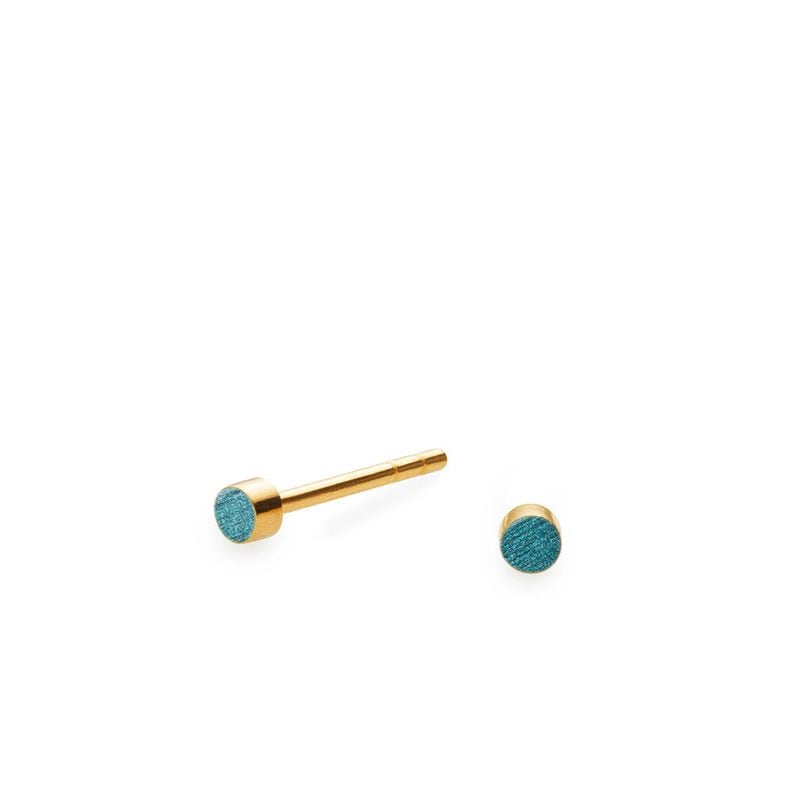 SIGN stud nano【SEA GREEN / GOLD】