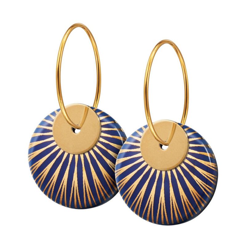 SPLASH duo hoop【MIDNIGHT / GOLD】