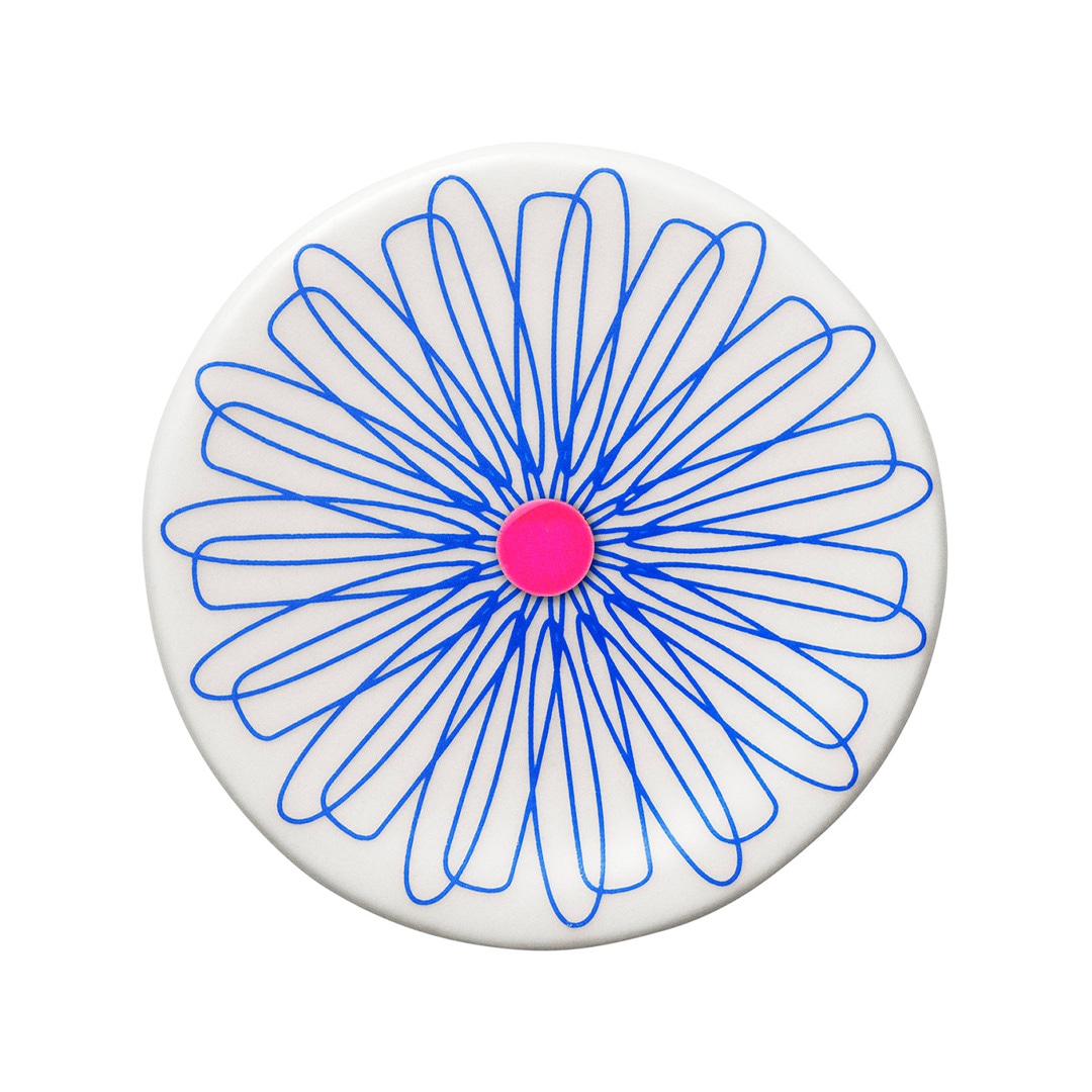 ICON broach no.2【WHITE / ROYAL BLUE】