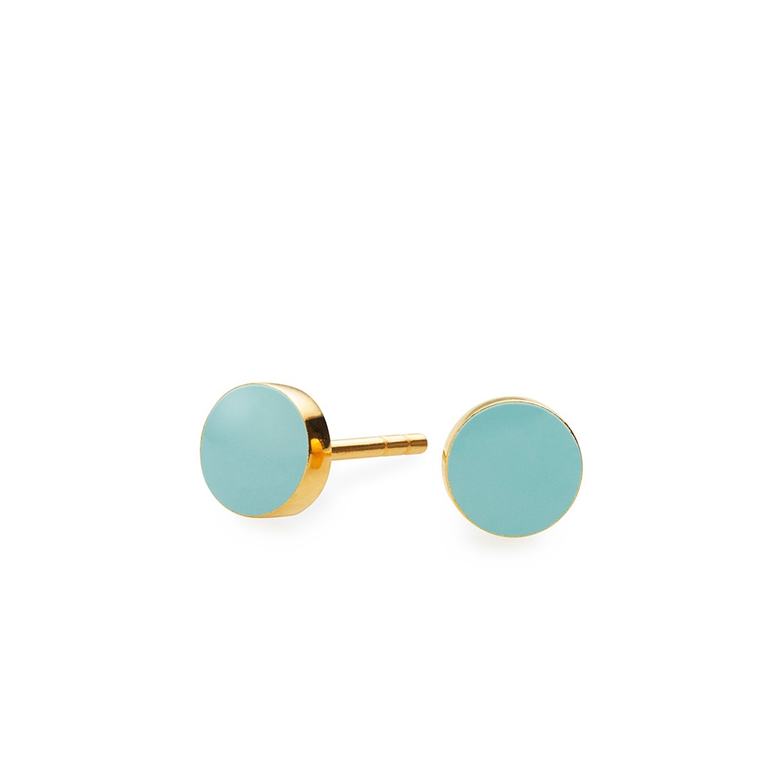 SIGN stud【CLOUD BLUE / GOLD】