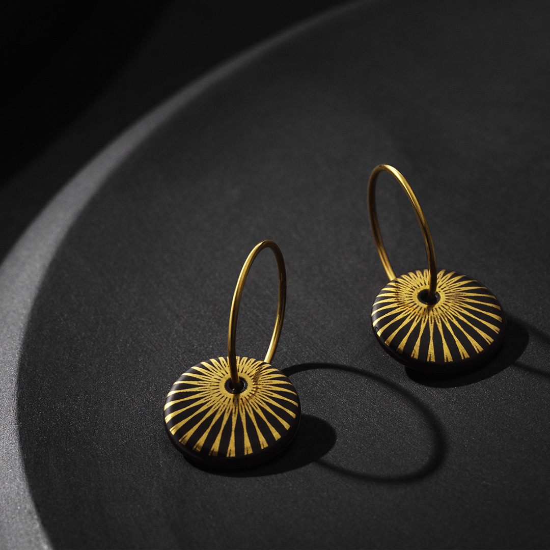 SPLASH hoop【BLACK / GOLD】