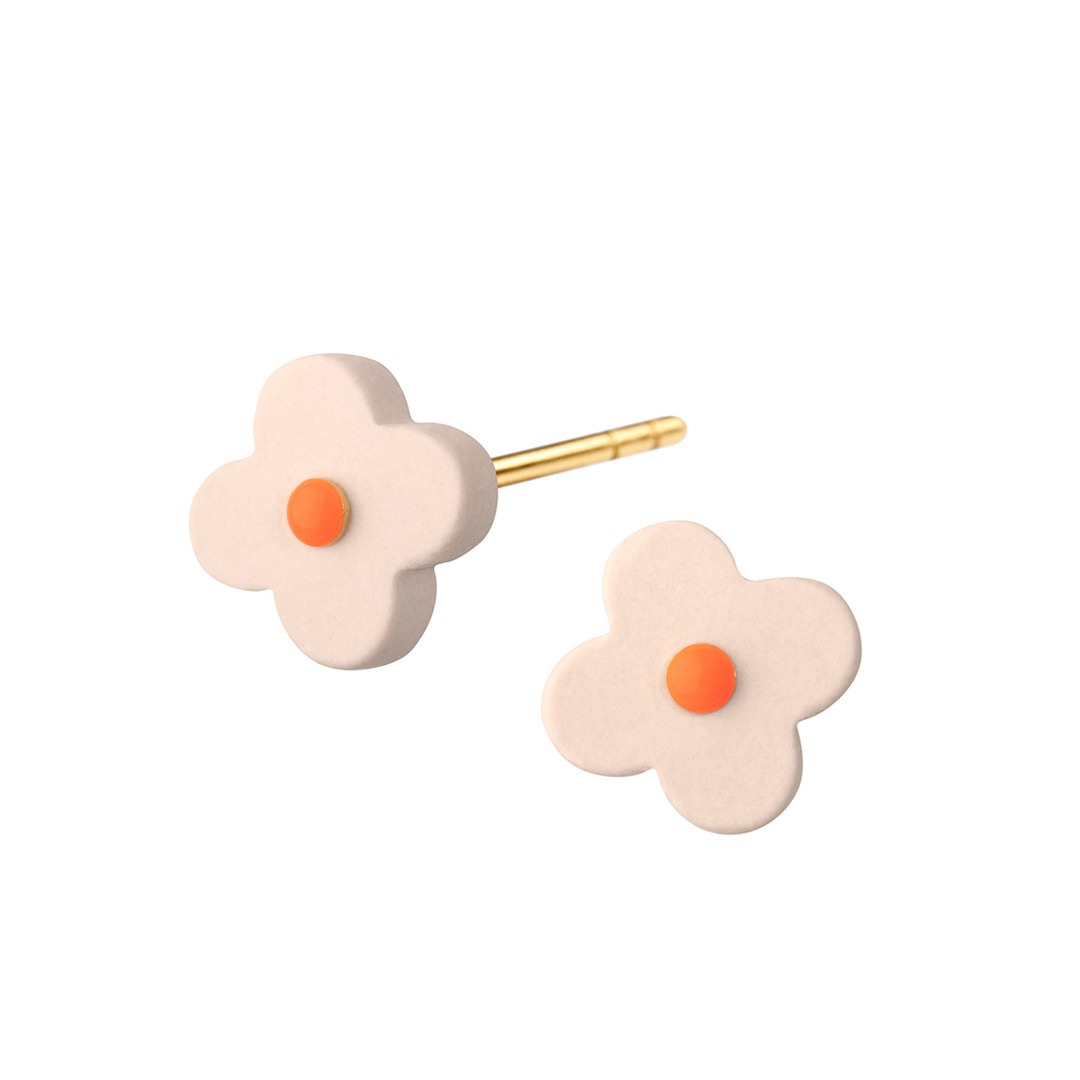 AURA stud【NUDE / ORANGE】