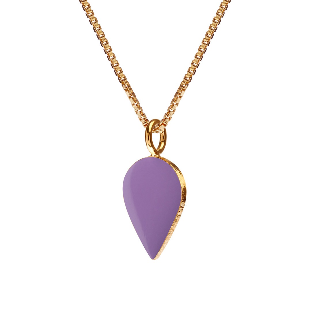 SPOT drop necklace 60cm【PURPLE】