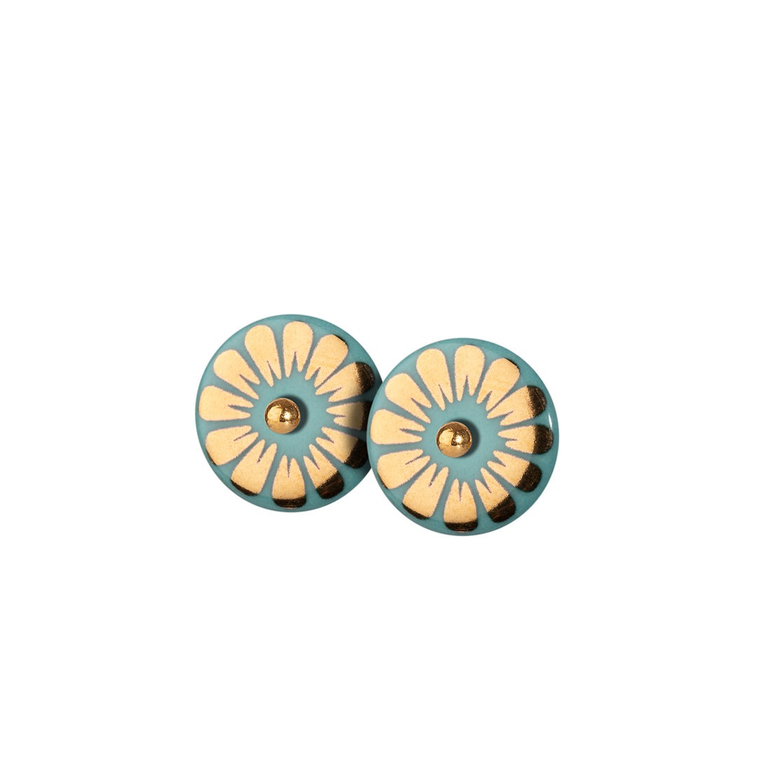 BLOOM stud【AQUAMARINE】