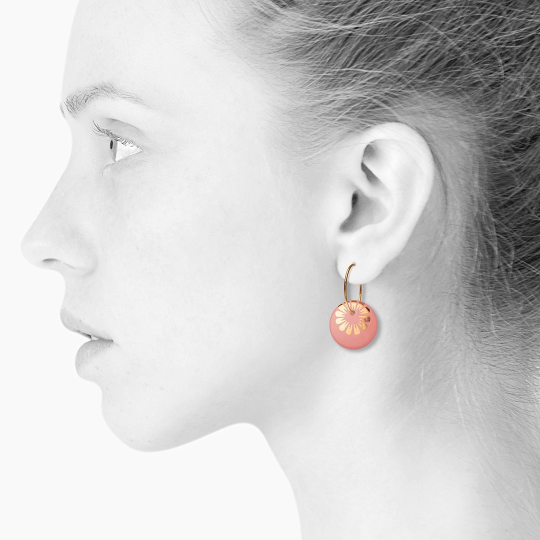 BLOOM hoop【PEACH】
