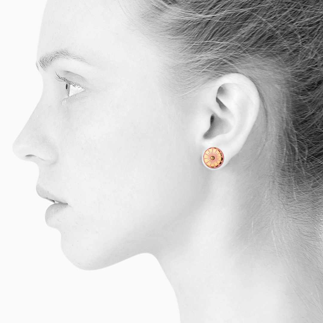 BLOOM stud【PEACH】