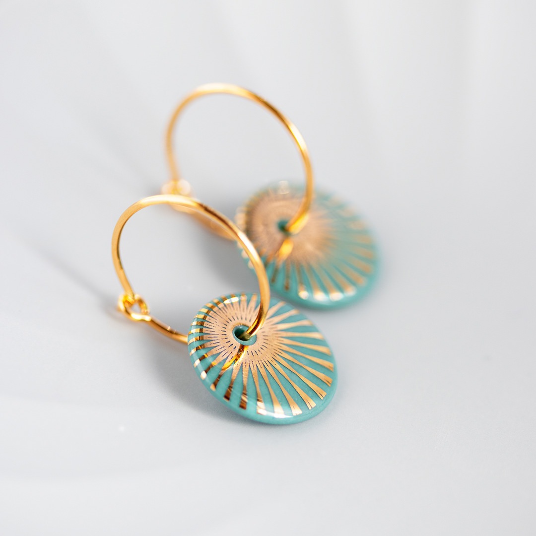 SPLASH hoop【AQUA / GOLD】