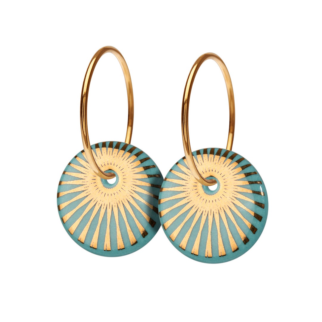 SPLASH hoop【AQUA / GOLD】