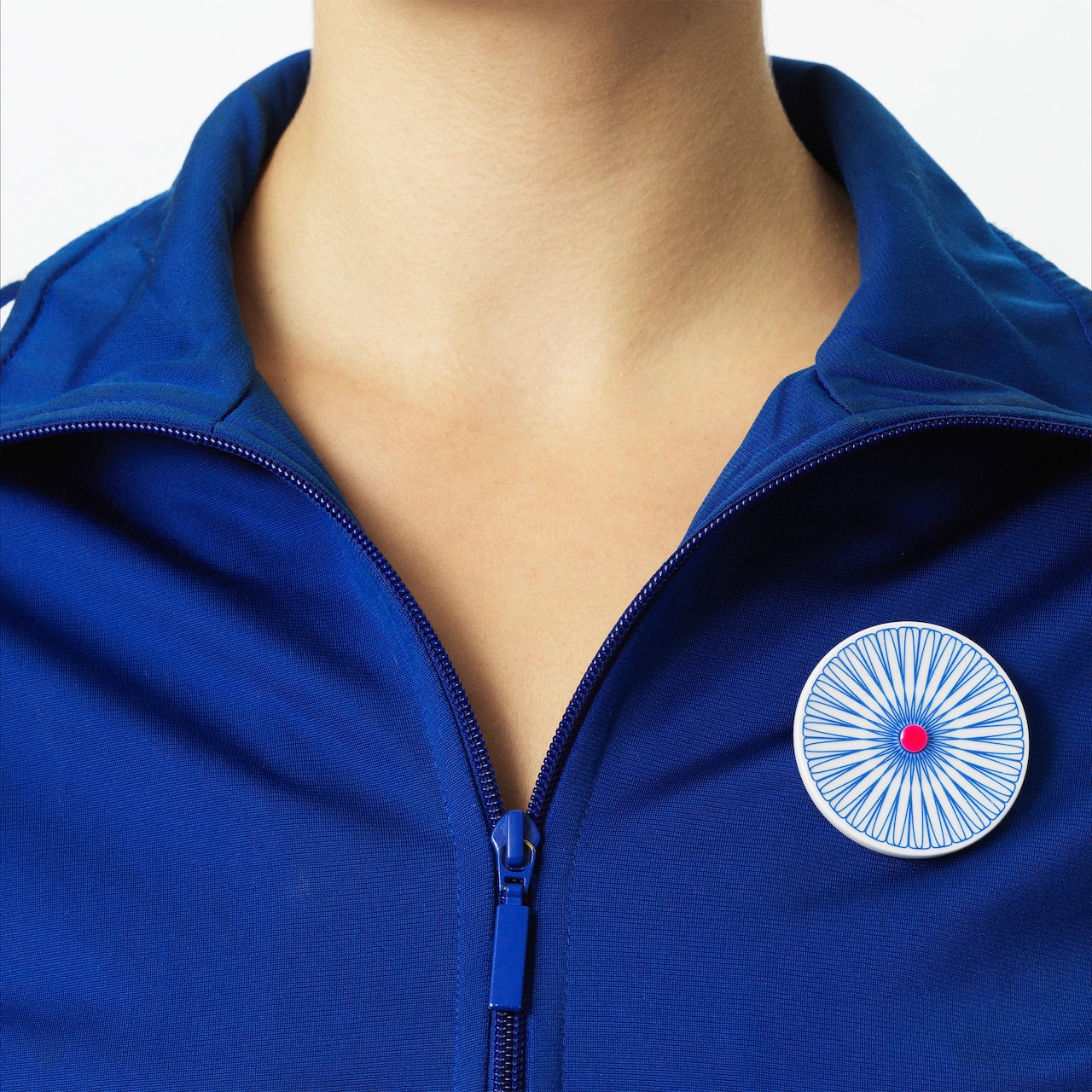 ICON broach no.1【WHITE / ROYAL BLUE】