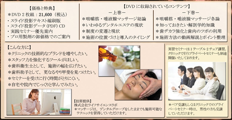 咀嚼筋・唾液腺マッサージ・表情筋ケア 実践マニュアルDVD