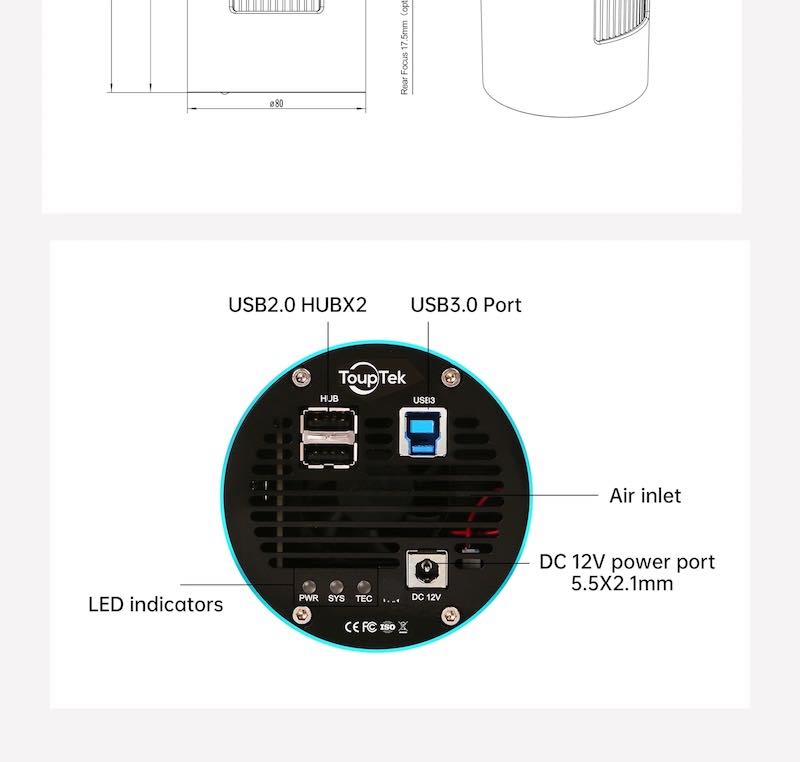 ATR2600M(ATR3CMOS26000KMA) ��Υ������CMOS����顡ToupTek