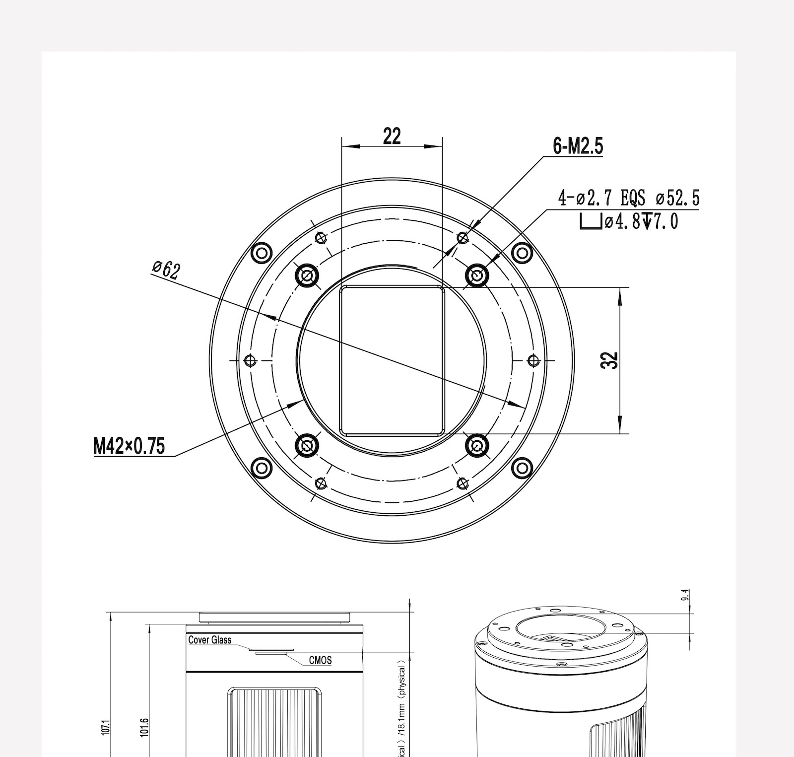 ATR294C (ATR3CMOS10300KPA) ���顼���CMOS����顡ToupTek