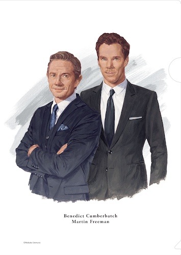 ベネディクトカンバーバッチ　マーティンフリーマン　写真 ベネディクト・カンバーバッチ＆マーティン・フリーマン_クリア
