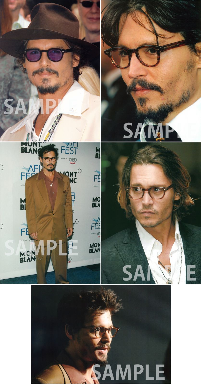 期間・数量限定販売】ジョニー・デップ オリジナル・ポートレート・5枚