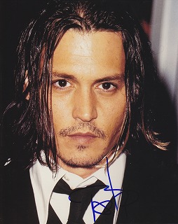 ジョニーデップ　サイン カード　johnny depp auto　ハリーポッター ジョニーデップサイン カードjohnny depp autoハリーポッター