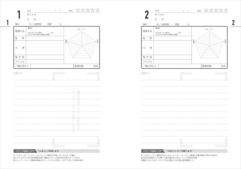 ͥޡӥ塼Ρ CINEMA REVIEW NOTEType-C֥롼