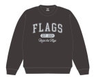 ［受注生産］アパレル【フラッグス】カレッジロゴ スウェットシャツ ブラック L|フラッグス|アパレル【フラッグス】