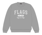 ［受注生産］アパレル【フラッグス】カレッジロゴ スウェットシャツ グレー M|フラッグス|アパレル【フラッグス】