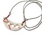 �����Ļ��ߡڥ��ꥢ��POTTERY NECKLACE moon �ʥۥ磻��/��åɡ�