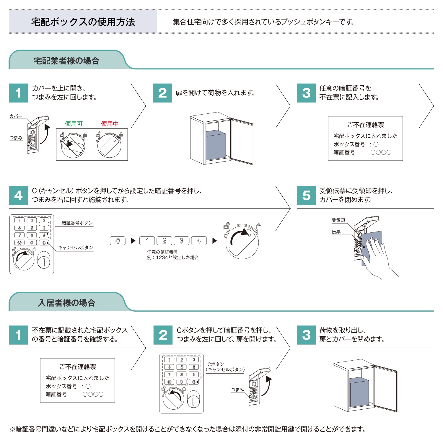 集合住宅（アパート・マンション）向け宅配ボックス 宅配KEEPER
