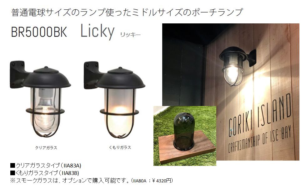 ゴーリキアイランド 750375 真鍮製ブラケットランプ くもりガラス＆LED