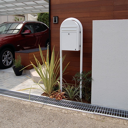 郵便ポスト】 ボビ ホワイト 前入前出し bobi White (北欧デザイン