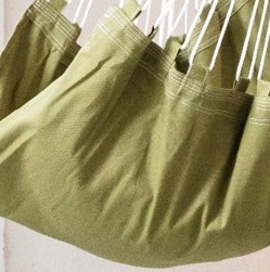 天然の綿のハンモック,白い色,両刃,オーガニックダブル