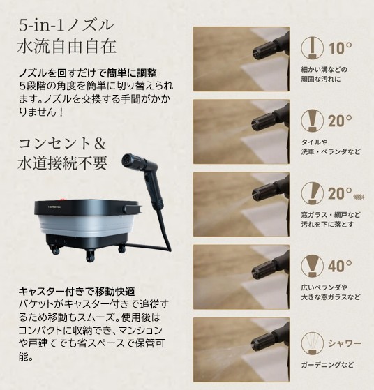 コードレス高圧洗浄機 THE HYDRO CLEANER2.0 | すべての商品