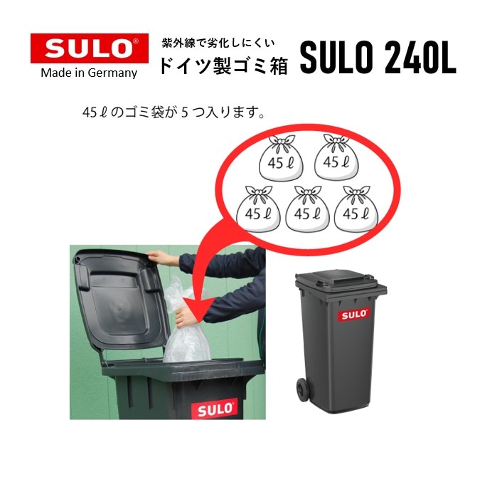 SULO スロ　バケツ型　ダストボックス　25L 赤　レア スロ - 株式会社 ジャパンインターナショナルコマース