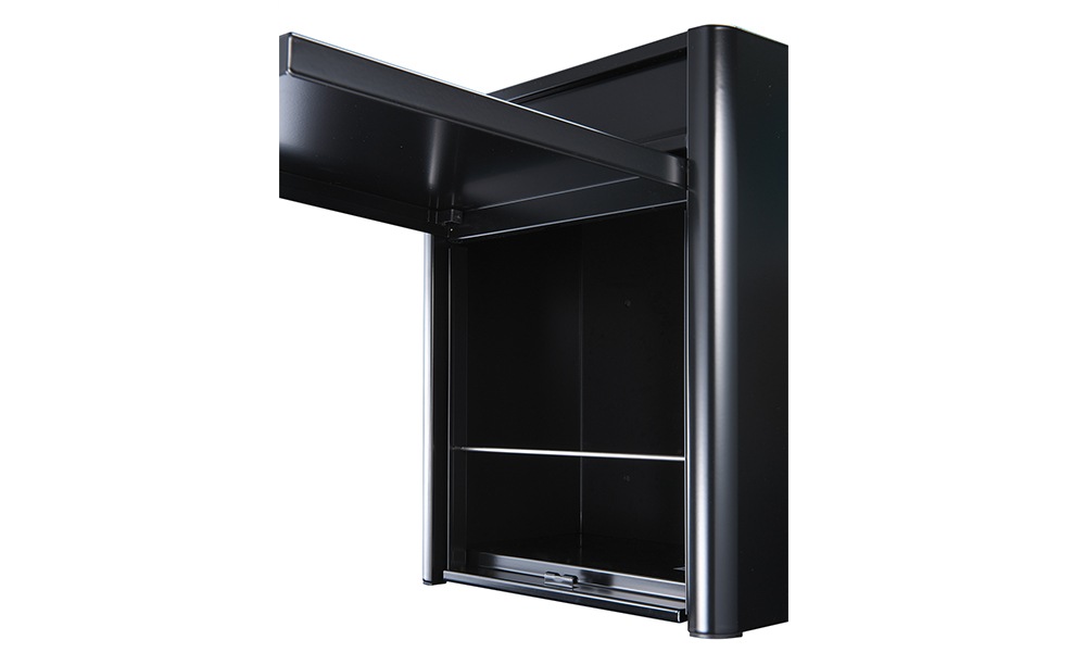 郵便ポスト〕 Duomo ドゥオモ ブラック ポール別売り | すべての