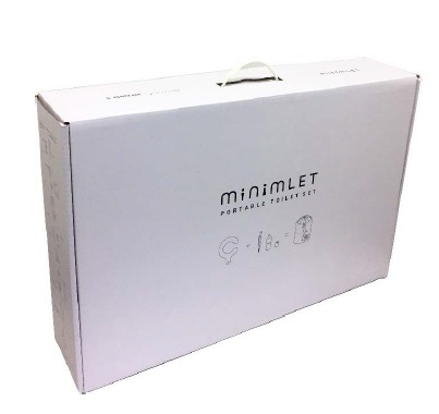 【新品未使用】簡易トイレ minimLET ミムレット 非常用 災害用 トイレ 携帯トイレ マイレットmini-1｜災害用トイレ・簡易トイレ・携帯