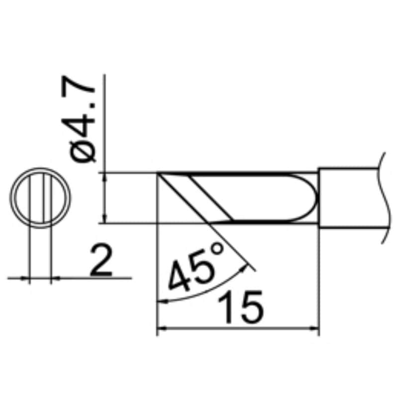 FM203こて先 T12-K K型