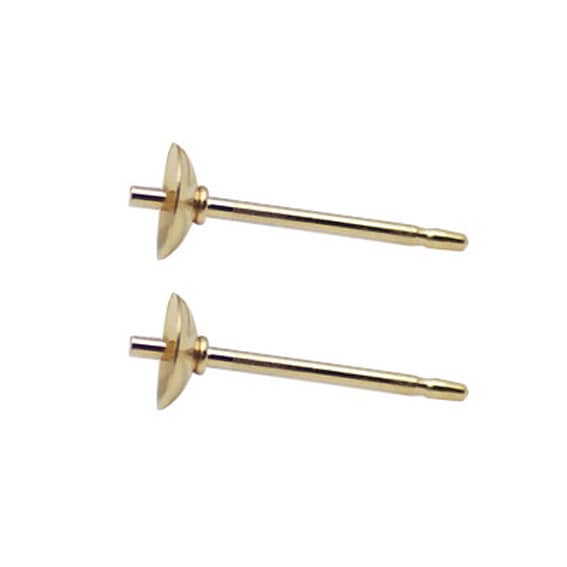 【在庫限り取扱終了】GF製 ピアスポスト（皿付）皿2.5mm（1ペア）