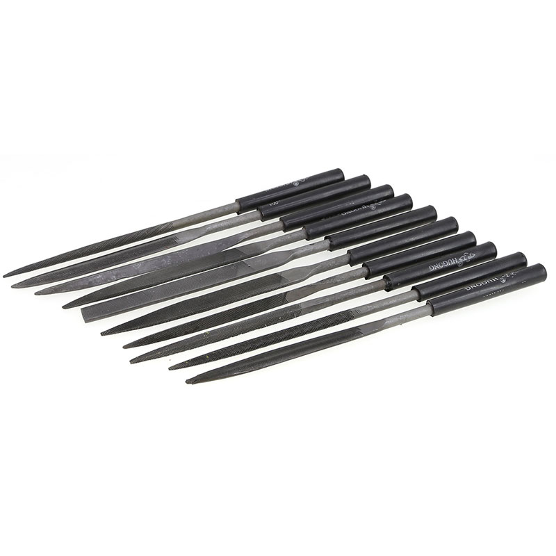 LC エコノミー 精密ヤスリ 10本セット 3×140mm