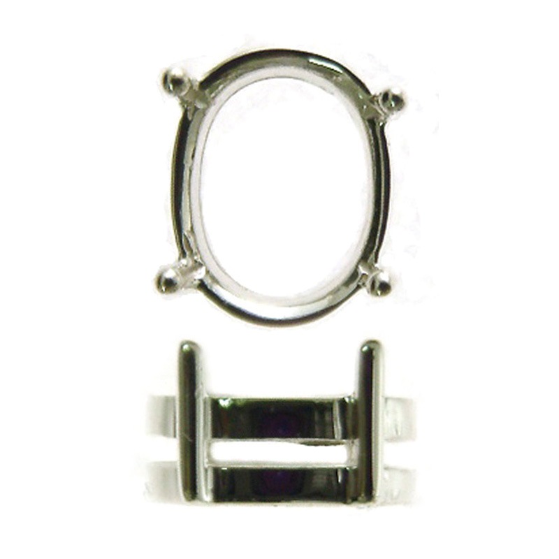 SV925 石枠 オーバル 6.0x8.0mm【A】 | ジュエリーパーツ