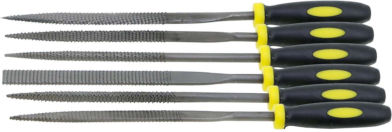 LC エコノミー ワックス用ヤスリ 6本セット 3×140mm