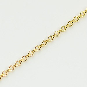 14KGF ネックレスチェーン 丸アズキ 幅1.1mm 45cm