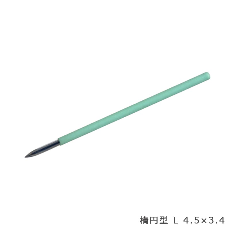 小次郎 磨きへら 楕円 高級G付 L 4.5*3.4