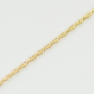 14KGF ネックレスチェーン ロープ 幅1.0mm 50cm